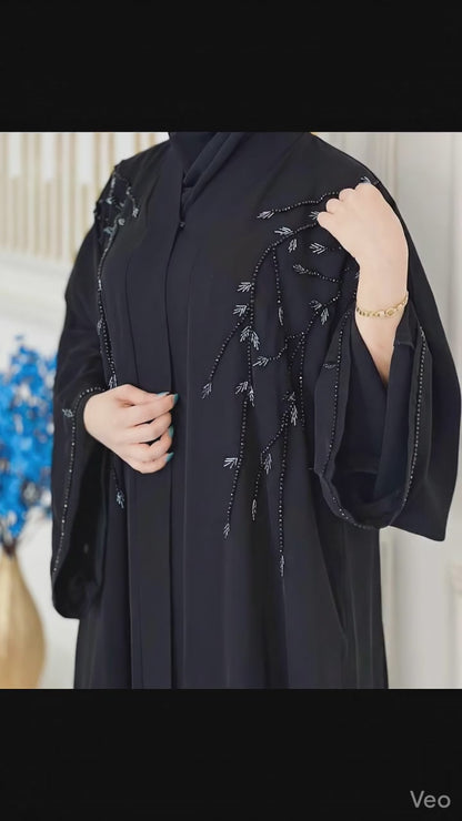 Midnight Willow Abaya